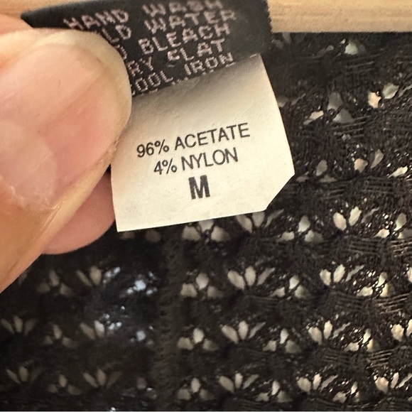 Only hearts, NYC, black net swim coverup size medium - Picture 6 of 6